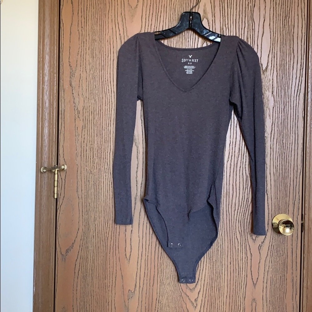 Dark gray bodysuit